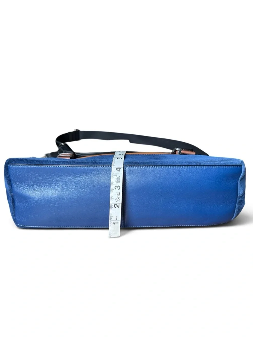 COACH Track Messenger bag in Tan Blue Colorblock Signature Canvas